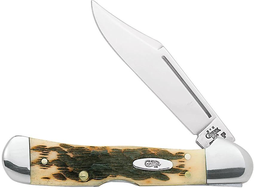 Case Cutlery Mini Copperlock Amber Bone Pocket Knife Lockback Premium For Collectors And EDC Enthusiasts by Case Cutlery