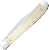 Case Slimline Trapper Knife Natural Bone Handle Premium Mirror Finish Stainless Clip Blade For Collectors by Case Cutlery