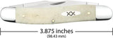 Case Cutlery Muskrat Knife Natural Bone Handle Stainless Dual Clip Blade For Collectors Boxed Gift by Case Cutlery