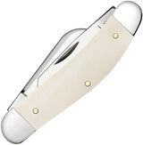 Case Cutlery Sowbelly Knife Natural Bone Handle 3.88in Stainless Clip Point Sheepfoot Spey Blades For Collectors by Case Cutlery