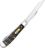 Case Trapper Knife Premium Black Curly Oak Handle 4.13 Inch Closed Stainless Clip And Spey Blades For Collectors by Case Cutlery