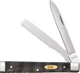 Case Cutlery Baby Doc Knife Black Curly Oak Handle Mirror Finish Stainless Blades Collectible Gift For Knife Lovers by Case Cutlery
