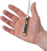 Case Cutlery Baby Doc Knife Black Curly Oak Handle Mirror Finish Stainless Blades Collectible Gift For Knife Lovers by Case Cutlery