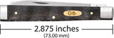 Case Cutlery Baby Doc Knife Black Curly Oak Handle Mirror Finish Stainless Blades Collectible Gift For Knife Lovers by Case Cutlery