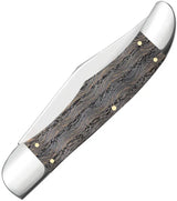 Case Cutlery Folding Hunter Knife Stainless Mirror Clip Blade Black Curly Oak Handle 5.25 Inch Closed Collectors by Case Cutlery