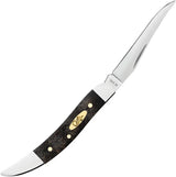Case Cutlery Small Toothpick Curly Oak Black Handle Premium Long Clip Blade 3 Inch Closed For Collectors by Case Cutlery