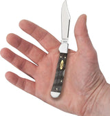 Case Cutlery Mini Copperlock Curly Oak Pocket Knife 3.63 Inch Stainless Locking Clip Blade For Collectors by Case Cutlery