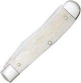 Case Cutlery Trapper Knife Natural Bone Handle Premium Clip And Spey Blades For Collectors by Case Cutlery