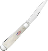 Case Cutlery Trapper Knife Natural Bone Handle Premium Clip And Spey Blades For Collectors by Case Cutlery