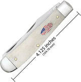 Case Cutlery Trapper Knife Natural Bone Handle Premium Clip And Spey Blades For Collectors by Case Cutlery