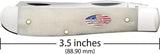 Case Cutlery Mini Trapper Natural Bone Handle 14091 Mirror Finish Carbon Steel Clip Blades For Collectors by Case Cutlery