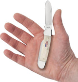Case Cutlery Canoe Natural Bone Folding Knife 3.63in Closed With Spear And Pen Blades For Collectors by Case Cutlery