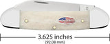 Case Cutlery Canoe Natural Bone Folding Knife 3.63in Closed With Spear And Pen Blades For Collectors by Case Cutlery