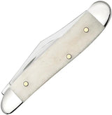 Case Peanut Folding Knife Natural Bone Handle 2.88in Closed Mirror Finish Blades For Collectors Gift by Case Cutlery