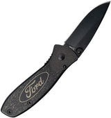 Case Cutlery Ford TecX Linerlock Folding Knife For EDC Enthusiasts 3.75 Inch Closed Black Blade Pocket Clip by Case Cutlery