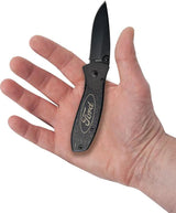 Case Cutlery Ford TecX Linerlock Folding Knife For EDC Enthusiasts 3.75 Inch Closed Black Blade Pocket Clip by Case Cutlery