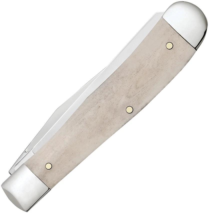 Case Cutlery US Army Trapper Bone Handle Knife 6254 SS Pattern Mirror Clip Spey Blades For Collectors Boxed by Case Cutlery