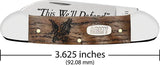 Case Cutlery US Army Canoe Oak Pocket Knife For Collectors Curly Oak Handle Spear And Pen Blades Shield Etching by Case Cutlery
