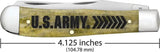 Case U.S. Army Trapper Knife With Olive Green Bone Handle Clip Spey Blades Mirror Finish For Collectors by Case Cutlery