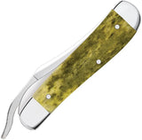 Case Cutlery US Army Russlock 15058 One Hand Opening Clip Blade Olive Green Smooth Bone Handle For Collectors by Case Cutlery
