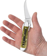 Case Cutlery US Army Russlock 15058 One Hand Opening Clip Blade Olive Green Smooth Bone Handle For Collectors by Case Cutlery