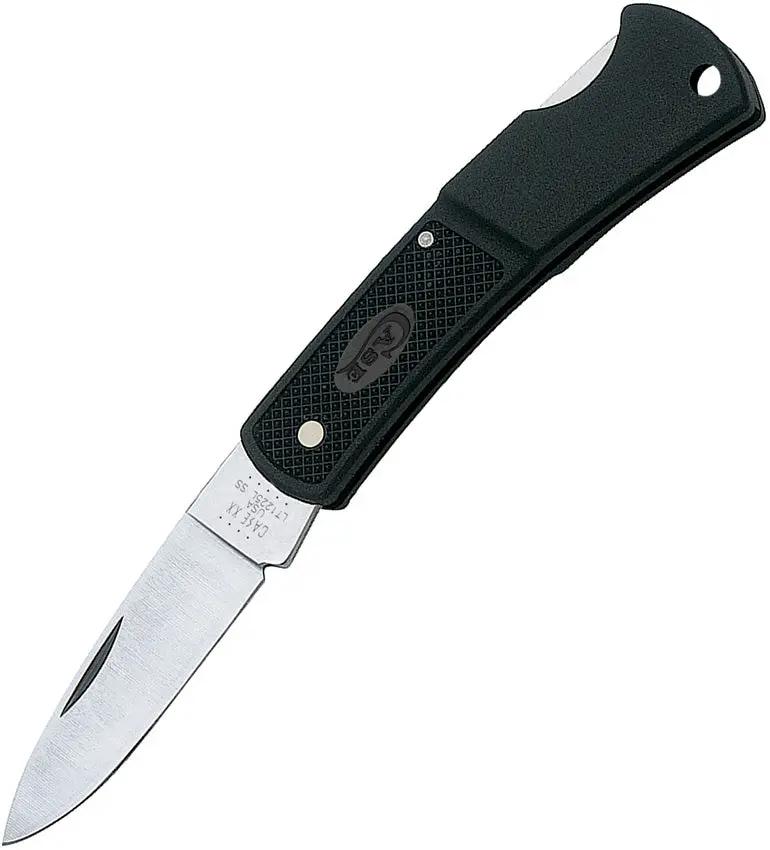 Case Cutlery Caliber Lockback EDC Knife With 3in Closed 2in Satin Drop Point Blade Ultralight by Case Cutlery