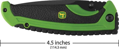 Case Cutlery John Deere Tec X Linerlock 15781 Rugged Outdoor EDC Knife With 3.25in Black Blade by Case Cutlery