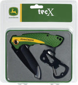 Case Cutlery John Deere TecX Set 15792 Folding Knife With Black 3in Blade And 2.75in Multi Tool Gift Tin Outdoors by Case Cutlery