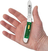 Case Cutlery John Deere Canoe Knife 3.63in Closed Green Sawcut Bone Handle With Spear And Pen Blades For Collectors by Case Cutlery