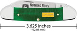 Case Cutlery John Deere Canoe Knife 3.63in Closed Green Sawcut Bone Handle With Spear And Pen Blades For Collectors by Case Cutlery