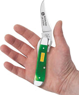 Case Cutlery Russlock 15798 John Deere Pocket Knife One Hand Clip Blade 4.25 Inch Closed Sawcut Bone For Collector by Case Cutlery
