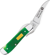 Case Cutlery Russlock 15798 John Deere Pocket Knife One Hand Clip Blade 4.25 Inch Closed Sawcut Bone For Collector by Case Cutlery