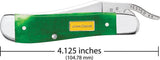 Case Cutlery Russlock 15798 John Deere Pocket Knife One Hand Clip Blade 4.25 Inch Closed Sawcut Bone For Collector by Case Cutlery