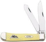 Case Cutlery Trapper Yellow 00161 Premium Chrome Vanadium Clip Spey Blades 4 1 8 Inch Closed For Collectors by Case Cutlery