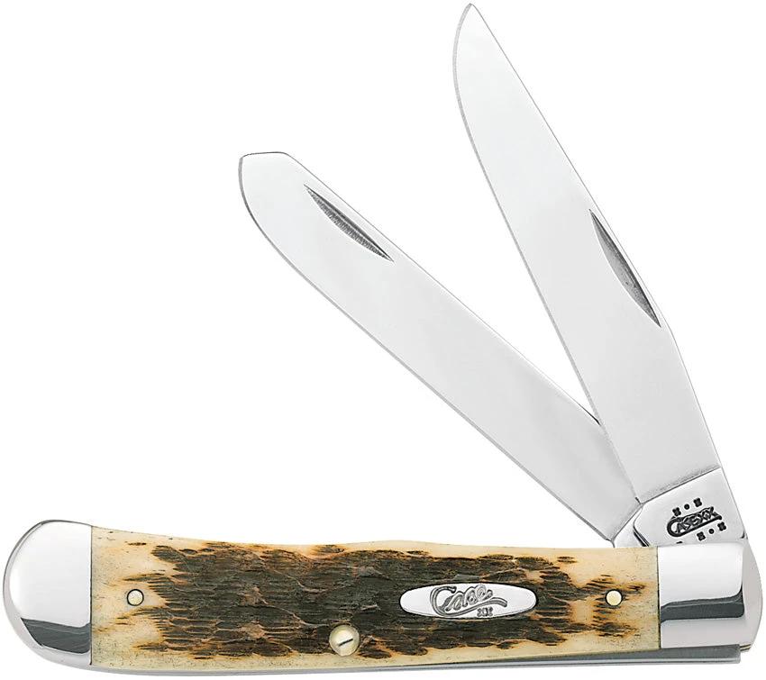 Case Cutlery Trapper Amber Bone 00164 by Case Cutlery