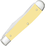 Case Cutlery Premium US Navy Trapper Knife Yellow Synthetic Handle Clip And Spey Blades For Collectors by Case Cutlery