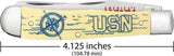 Case Cutlery Premium US Navy Trapper Knife Yellow Synthetic Handle Clip And Spey Blades For Collectors by Case Cutlery