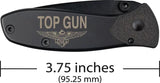 Case Cutlery TecX US Navy Top Gun Knife With Black Coated Blade And Pocket Clip For Collectors by Case Cutlery