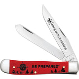 Case Cutlery BSA Trapper Gift Set For Scouts With Premium Red Handle Mirror Finish Blades by Case Cutlery
