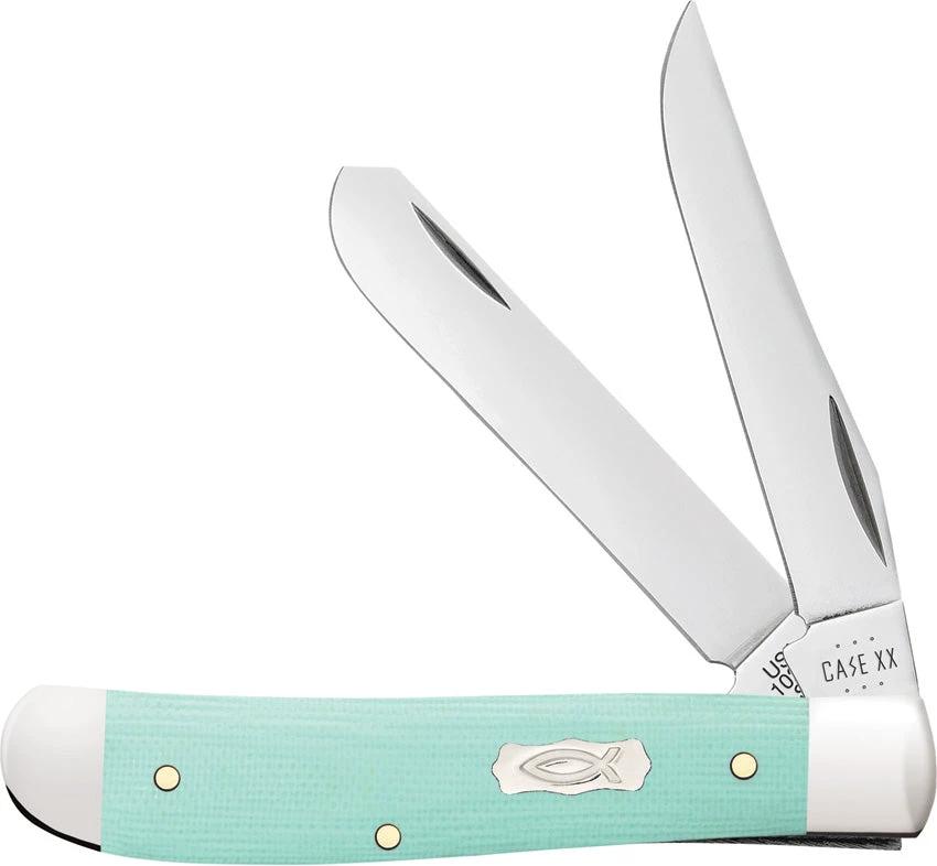 Case Cutlery Mini Trapper Seafoam Green 18101 by Case Cutlery