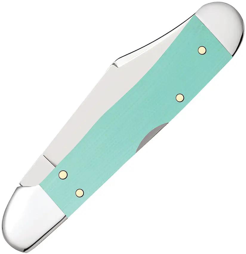 Case Cutlery Mini Copperlock Seafoam Green Folding Knife With Stainless Locking Clip Blade 3.63 Inch Closed Collectors by Case Cutlery