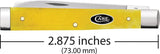 Case Cutlery Baby Doc Knife Yellow Bone Handle With Mirror Finish Stainless Blades For Collectors by Case Cutlery