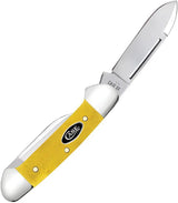 Case Cutlery Baby Butterbean Yellow Bone Pocket Knife For Collectors Premium 2.75 Inch Closed Spear And Pen Blades by Case Cutlery