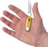 Case Cutlery Baby Butterbean Yellow Bone Pocket Knife For Collectors Premium 2.75 Inch Closed Spear And Pen Blades by Case Cutlery