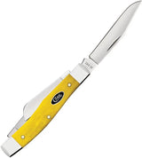 Case Cutlery Stockman Knife Yellow Bone Handle with Three Blades Clip Point Sheepsfoot Pen EDC Collector by Case Cutlery