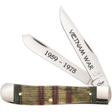 Case Trapper Knife Gift Set 6254 SS Pattern Mirror Clip And Spey Blades Natural Bone Handle Gift Boxed For Collectors by Case Cutlery