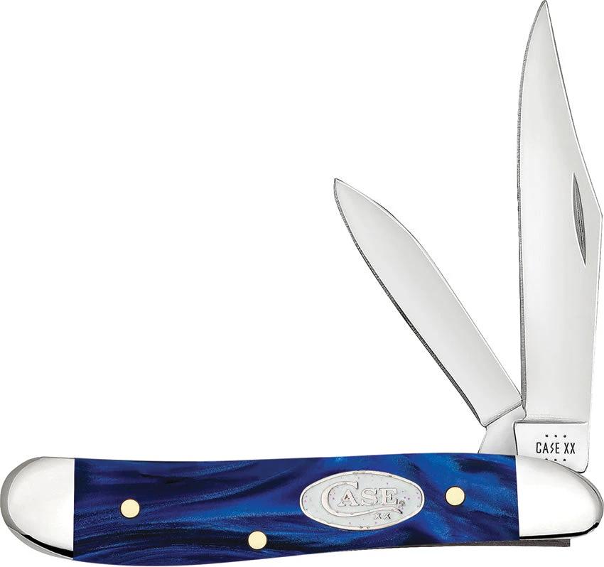Case Cutlery Peanut Blue Pearl Kirinite 23446 by Case Cutlery
