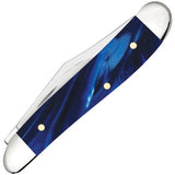 Case Peanut Pocket Knife 2.88 Inch Closed Blue Pearl Kirinite Handle For Collectors by Case Cutlery