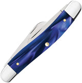 Case Cutlery Stockman Knife With Blue Pearl Kirinite Handle Premium 3-Blade Stainless Steel For Collectors by Case Cutlery
