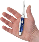Case Cutlery Stockman Knife With Blue Pearl Kirinite Handle Premium 3-Blade Stainless Steel For Collectors by Case Cutlery